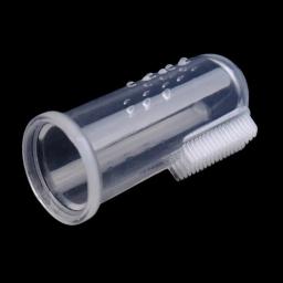 Pet cão escova de dentes + macio pet dedo escova de dentes conjunto animais de estimação cães gatos cuidados com os dentes escova de limpeza animais de estimação aliciamento ferramentas entrega rápida - Image 4
