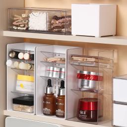 Acrílico Transparente Maquiagem Caixa De Armazenamento, Rack, Cosméticos, Óculos, Organizador, Banheiro, Banheiro, Batom, Pente, Suporte Da Escova - Image 3