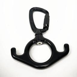 Figura 8 mosquetão giratória 3 em 1 ferragem para dança aérea escalada de seda yoga girando voar antena e rede acessórios balanço - Image 3
