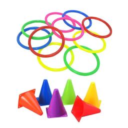 Estádio Marcação Agilidade Futebol Toy Training, Balde De Sinal, Cone De Tráfego, Marcador De Treinamento De Futebol, Cones De Obstáculo, Fabricante, 6Pcs - Image 2