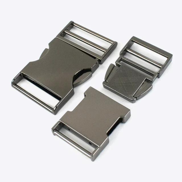 Fivelas de Metal para Mochila: Fechos de Liberação Rápida e Ganchos de Correia para Acessórios de Couro DIY (14-38mm)
