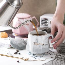 Personalizado Forma De Diamante Caneca De Cerâmica, Espresso Caneca De Café, Escritório Casal Amante Dos Namorados Presente, Café Da Manhã Oatmeal Leite Chá Copo De Água - Image 5