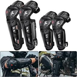 Joelho cotovelo almofadas protetoras da motocicleta motocross patinação protetores equipamentos esportivos ao ar livre equitação equipamentos de proteção 4 pçs/set - Image 1