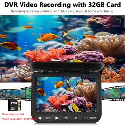 Câmera de pesca subaquática HD 1080P, câmera de pesca no gelo de 7 polegadas, câmera de pescador subaquática com bateria de 10000mAh - Image 2