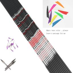 Pure Carbon Archery Seta Eixos, Pin Nock, Ponto Alvo, Composto Recurvo, Arco Tradicional, Sp350, 400, 500, 600, 700, 800, 900, ID4.2 mm - Image 5