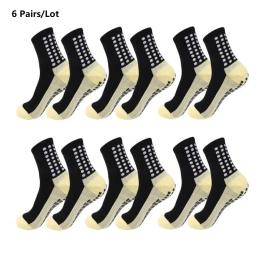 Men's respirável antiderrapante silicone fundo meias, esportes de futebol, futebol, rugby, tênis, voleibol, ioga, 6 pares - Image 3