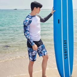 WDFPLAY Proteção Solar UV dos homens Manga Longa Rash Guard Wetsuit Maiô Top Terno De Mergulho Homens Dividir Calças de Manga Comprida Sunscre - Image 5