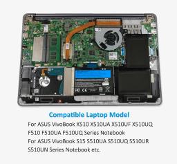 KingSener-Bateria para ASUS, B31N1637, C31N1637, X510, X510UA, X510UF, X510UQ, VivoBook S15, S510UA, S510UQ, S510UN, S510UR, F510UQ - Image 6
