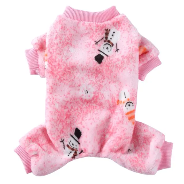 Pijama natalino para cães e gatos, traje festivo para filhotes e pets