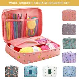 Crochet Hook Kit com saco de armazenamento, Crochet Set, DIY Iniciante, Material Pack, Costura portátil tricô e ferramentas de armazenamento, 59Pcs - Image 2