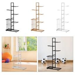 Suporte De Armazenamento De Bola Com Cesta, Interior, Exterior, Basquete, Voleibol, Futebol, Badminton, Raquetes De Tênis, Engrenagem Esportiva - Image 3