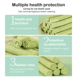 Molares de Moagem de Dentes Naturais, Grama De Gato, Pet Snacks, Limpeza De Dentes, Varas Para Mais De 3 Meses De Gatos, 6Pcs por Saco - Image 5