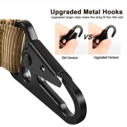 Correia de nylon de 2 pontos, alças ao ar livre, cinto elástico ajustável, acessórios de escalada - Image 6