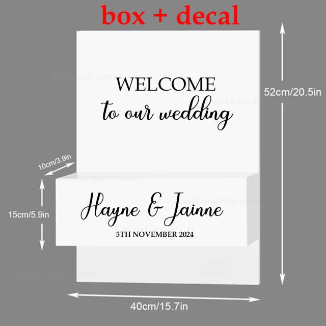 Decorações Personalizadas para Casamentos e Aniversários: Flower Box, Sinal de Boas-Vindas e Quadro Mosaico