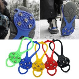 Chaves de neve antiderrapantes para sapatos, pinça de gelo, pico para escalada de inverno, picos ao ar livre, grampos antiderrapantes, 5 dentes - Image 2