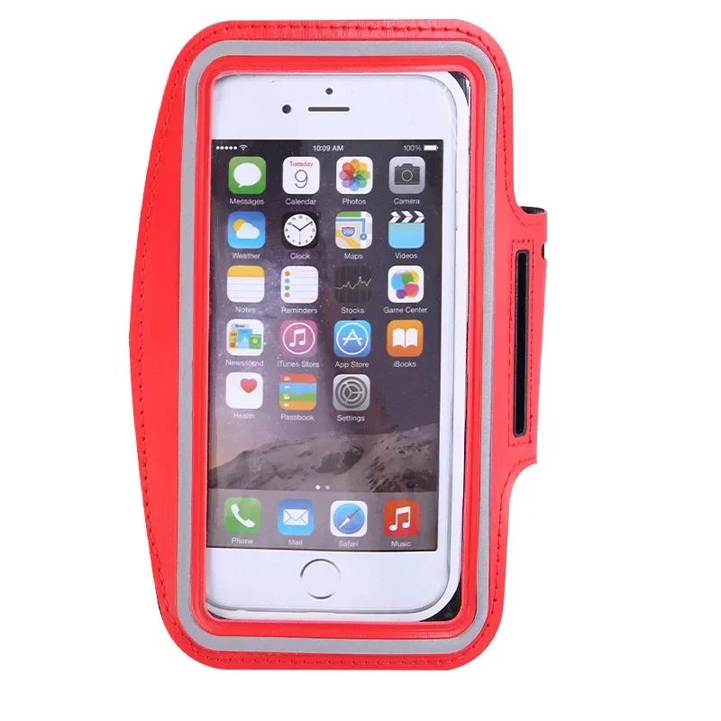 Braçadeira do telefone móvel para esportes ao ar livre, suporte do telefone esperto, Gym Running, saco do telefone, casos para Samsung, iPhone, 5,5" - Image 1