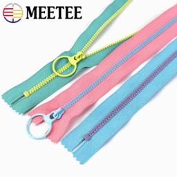 3/5 pces 3 #15-40cm fechos de resina o anel zíper sliders saco bolso decoração zips kit de reparação diy acessórios de costura de vestuário - Image 6