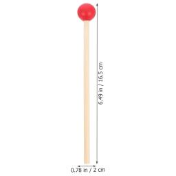 Tambores de madeira para crianças, acessório de percussão com cabo de madeira, baqueta malho, bumbo, fonte de instrumentos para crianças, crianças, 12PCs - Image 6