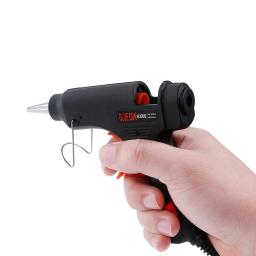 Oimg 20w pistola de cola quente mini pistolas industriais domésticas temperatura de calor ferramenta de reparo termoelétrico uso varas de cola de 7mm - Image 5