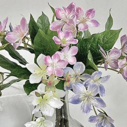 Impressão 3D Artificial Jasmine Fake Flores, Arranjo De Flores De Vaso, Ornamento De Paisagem, Decoração De Casa, Pesca - Image 5