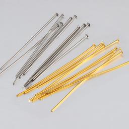 100 peças alfinetes de cabeça plana de aço inoxidável para fazer jóias suprimentos alfinetes de bola descobertas de joias acessórios de alfinetes de olho - Image 5