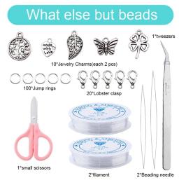 20000 pçs kit de fabricação de jóias conjunto de contas de semente 2mm conjunto de contas de vidro colar pulseiras anel fazendo contas de semente kit para diy arte artesanato - Image 2