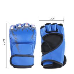 Luvas de boxe meio dedo profissional para adultos, combate sandbag treinamento, sanda, muay thai, mma, kickboxing, 2024 - Image 6