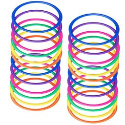 10 pçs anéis de plástico multicolorido para anel jogar jogo velocidade agilidade prática playground carnaval para crianças adultos festa ao ar livre - Image 3