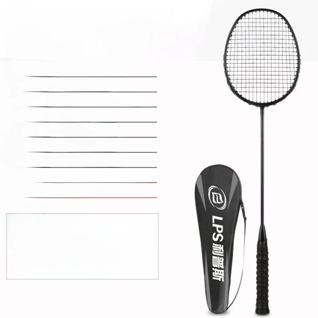 Raquete de Badminton Leve Fibra de Carbono Profissional 84g