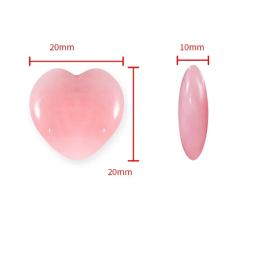 Pedras Naturais e Cristais para Colar, Coração Grande, Pedras Preciosas do Amor, Decoração DIY, Minerais Reiki de Cura, S16, 20x10mm, 1 Pc - Image 5