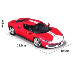 Bburago-Diecast modelo de carro esportivo Ferrari 296 Gtb Assetto Fiorano, brinquedos em miniatura, prenda de aniversário, 1:18, Novo - Image 6