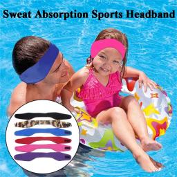 Natação orelha faixa de cabelo natação natação surf esportes bandana cintos faixa de cabelo protetor de água engrenagem cabeça banda - Image 1