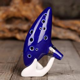 Alto C Key Ocarina flauta, cerâmica Legend of Ocarina, 12 buracos, instrumento musical profissional, fluta fumada - Image 3