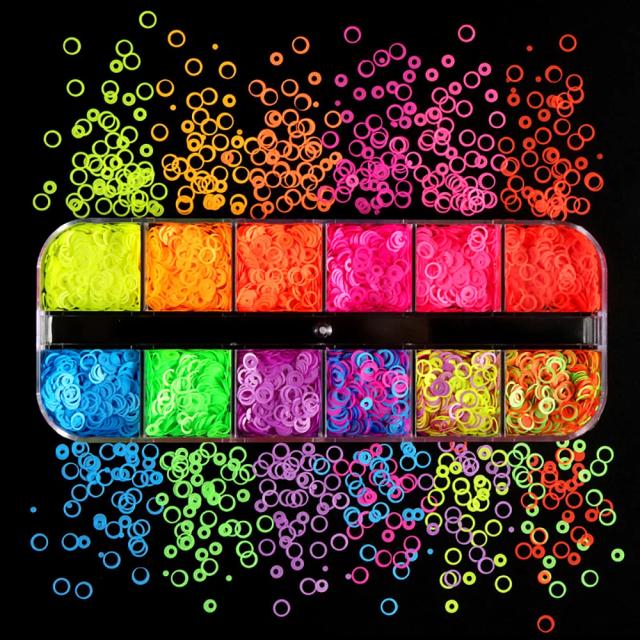 Lantejoulas Glitter 12 Grades para Resina e Nail Art