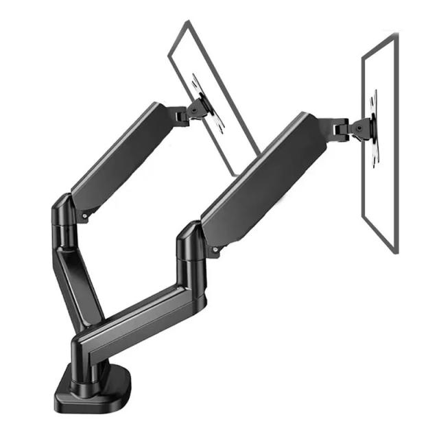 Suporte de Mesa para Dois Monitores Ajustável, Até 20 lbs, para Telas de 13 a 32 Polegadas
