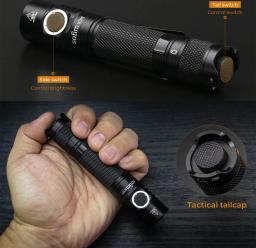 (Código: SC31T08, economize 8 $) Soffirn SC31T 2000LM Lanterna tática USB C recarregável LED Tocha 18650 Lanterna com interruptor traseiro - Image 3