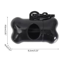 Sacos coletores cocô cachorro para gato dispensador conjunto sacos lixo coletor cocô portátil para animais - Image 6