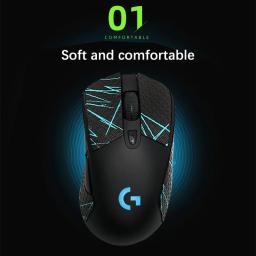 Fita antiderrapante do aperto do mouse, Adesivo artesanal de skate, Pele de lagarto, Sugar o suor para Logitech G403 G603 G703, 1Pc - Image 2