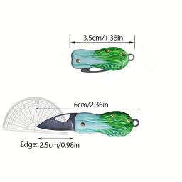 Criativo mini faca dobrável pingente chaveiro padrão bonito repolho canivete de aço inoxidável acessórios para ferramentas portáteis ao ar livre - Image 6