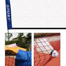 Badminton trançado portátil e rede do voleibol, malha para treinar, quadra de tênis - Image 5