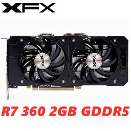 Grafis Asli Kartu XFX R7 360 2GB GDDR5 Original AMD Radeon R7 360P 2G GTX 1060 Kartu Layar Grafis GPU Desktop PC PCI-E - Image 1