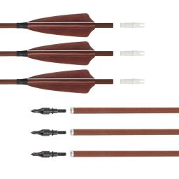 Toppara tiro com arco longbow, setas de madeira de carbono puro para coluna com efeito de 32 tamanhos id6.2, turco, arco recurvo, caça - Image 2