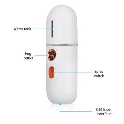 Mini Mister Nano Portátil, Dispositivo Facial Steamer, Spray de beleza, Aparelho hidratante, Spray frio recarregável - Image 3