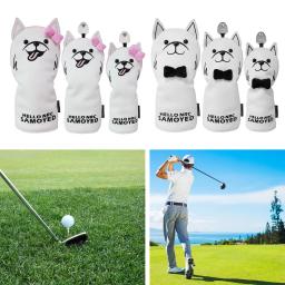 PU Leather Golf Club Head Cover, Protetor De Pescoço Longo, Capas De Moda - Image 3