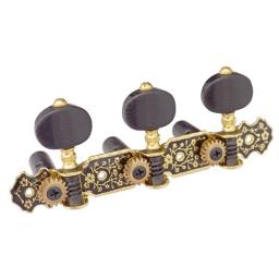 Guitarra clássica Cabeças de máquina, afinação Pegs, chave, ouro, afinadores, chaves, peças, acessórios, 3L - Image 1
