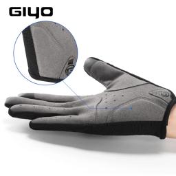Luvas de ciclismo para homens e mulheres, bicicleta, ginásio, bicicleta, MTB, dedo longo completo, tela de toque - Image 3