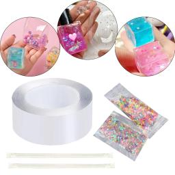 Fita dupla face para bolhas de sopro, adesivo, artesanato DIY, balões transparentes, brinquedos infantis - Image 1