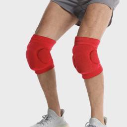 Guarda de joelho elástica respirável para homens e mulheres, cinta esportiva anticolisão, guarda de compressão, alta elasticidade, corrida - Image 5