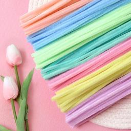Colorido Chenille Pipe Cleaners Craft para crianças, hastes artesanais, furar limpadores, DIY Artes Suprimentos, brinquedos educativos para crianças, 40 pcs, 100pcs - Image 1