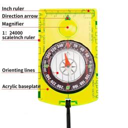 Outdoor Waterproof Camping Compass, Gadget de navegação, Caminhadas, Viagem, Mochila, Mapa, Leitura, Scout, Crianças - Image 1